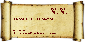 Manowill Minerva névjegykártya